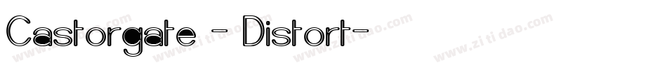 Castorgate - Distort字体转换